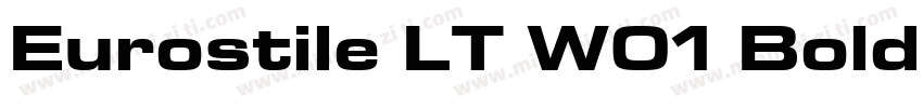 Eurostile LT W01 Bold Extended 2字体转换